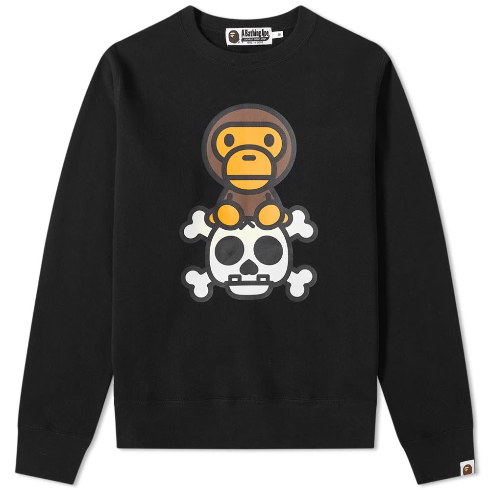 A Bathing Ape Glow In The Dark Milo Bone Crew Sweat - 1