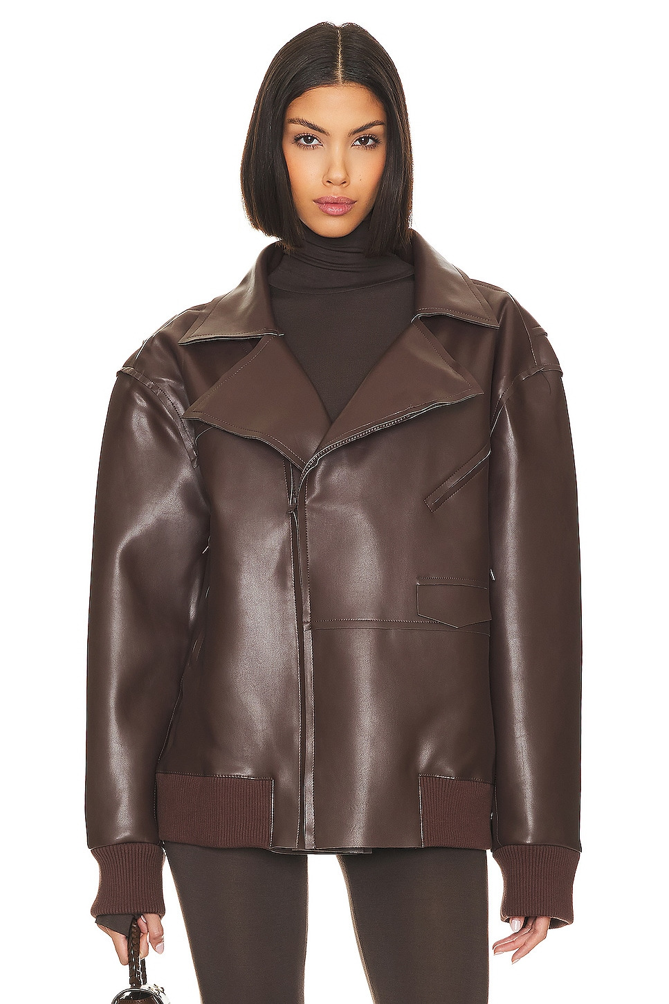 Oversized Moto Jacket - 2