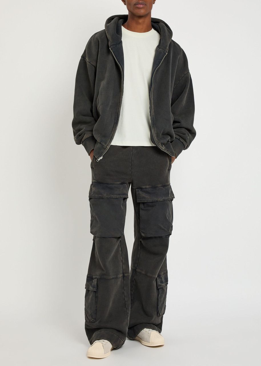 Entire Studios Utility Faded Cotton Cargo Sweatpants - 4