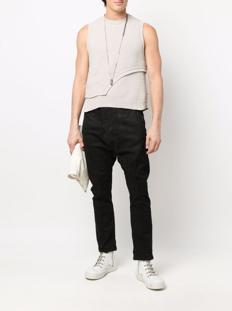 Boris Bidjan Saberi distressed drop-crotch pants outlook