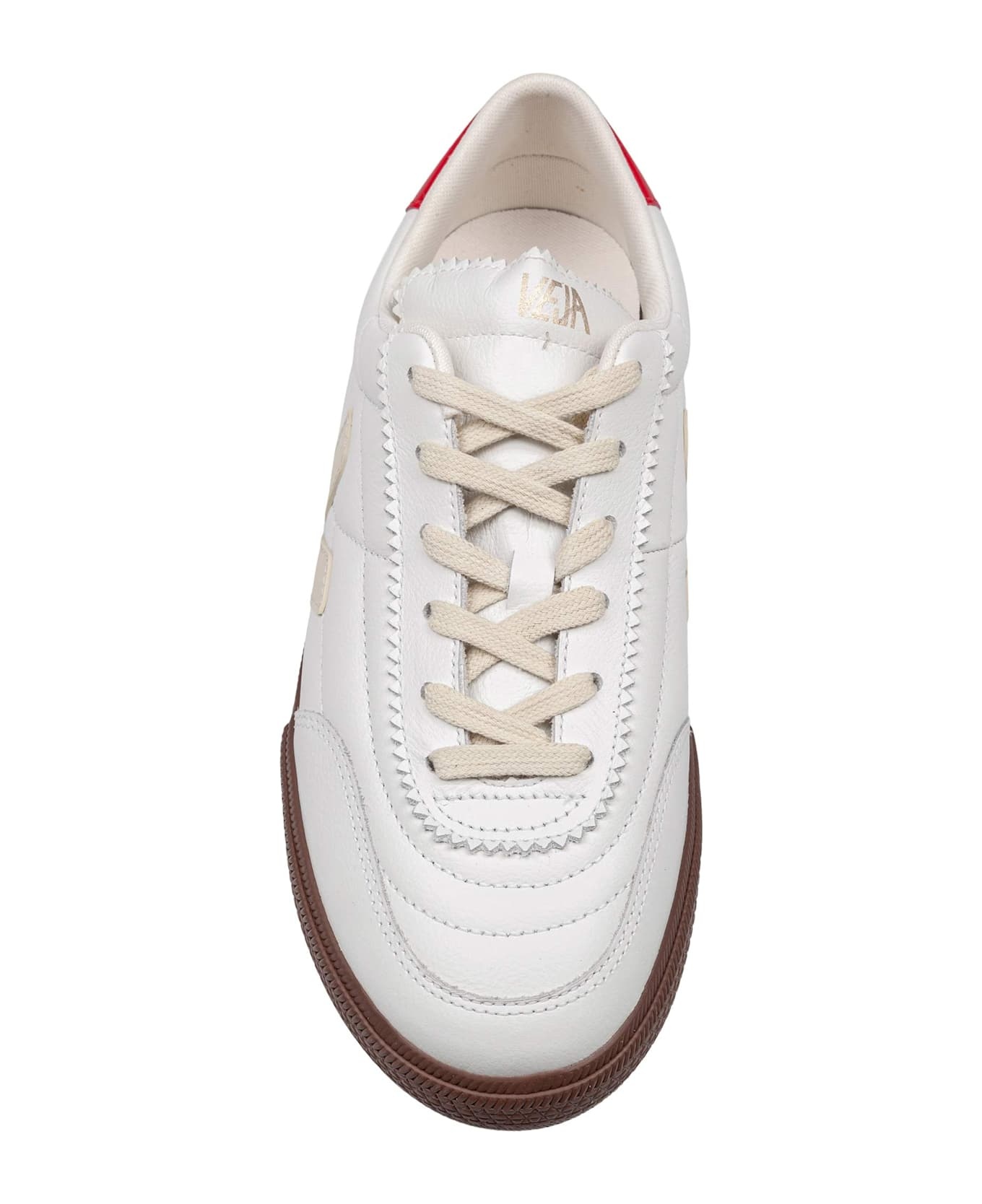 Panenka Leather Sneakers White And Red - 2