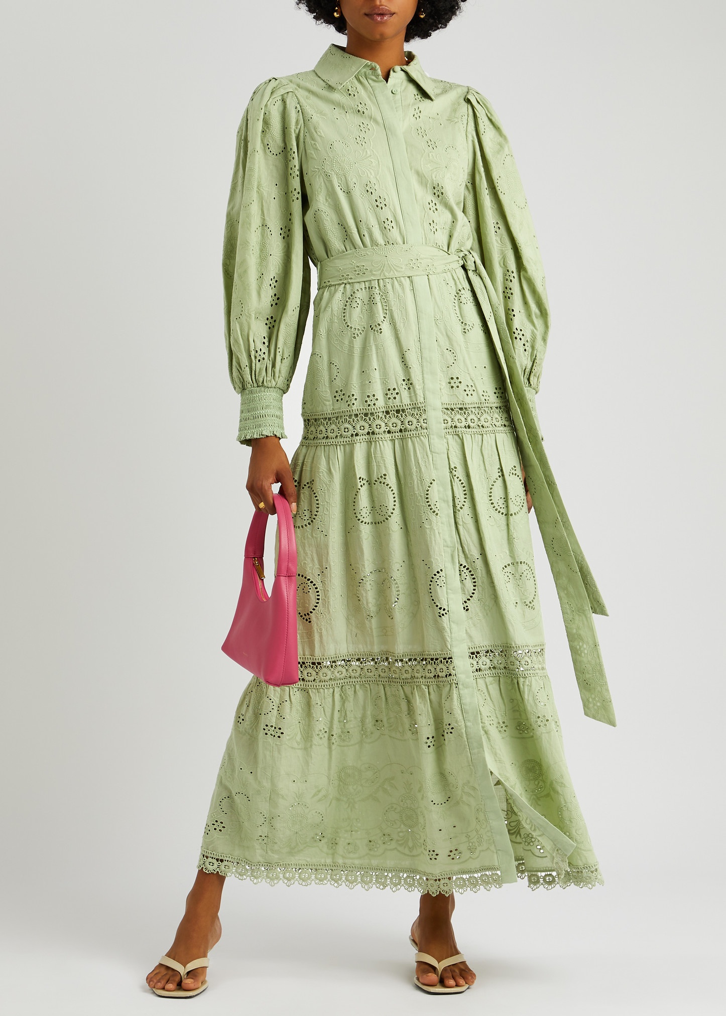 alice + olivia Lily shirt dress - Green