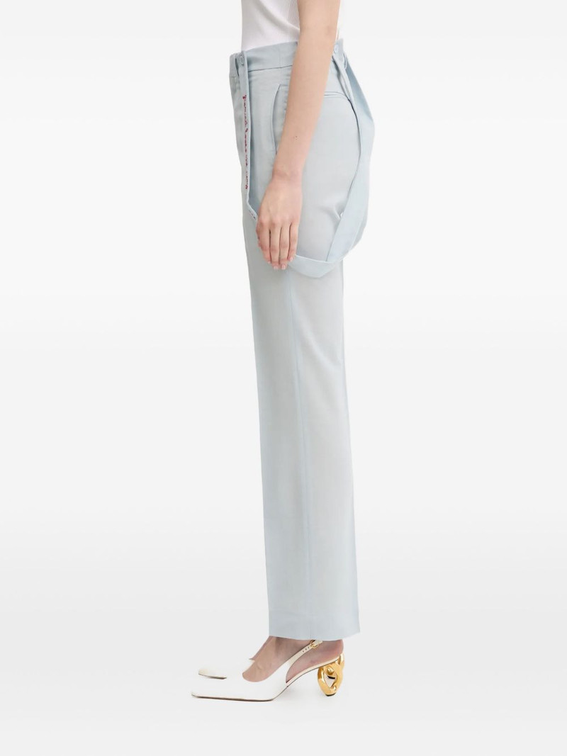 embroidered suspender trousers 1