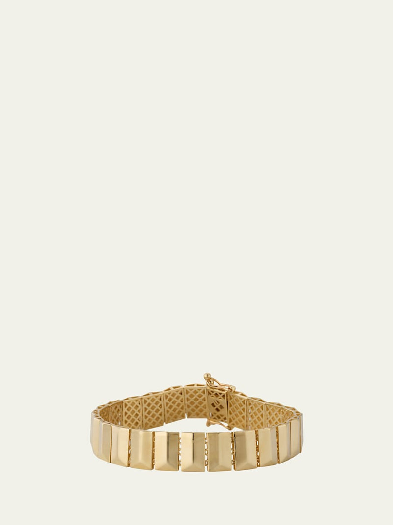 Flash Tile Bracelet in 14K Yellow Gold 1