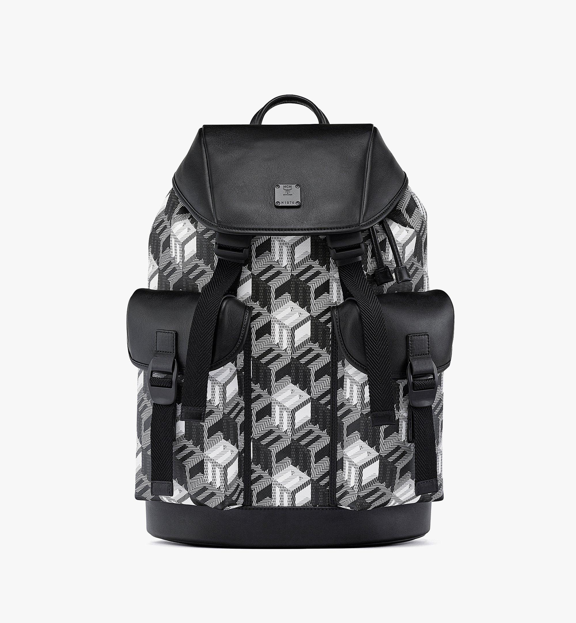 Brandenburg Backpack in Cubic Monogram Canvas - 1