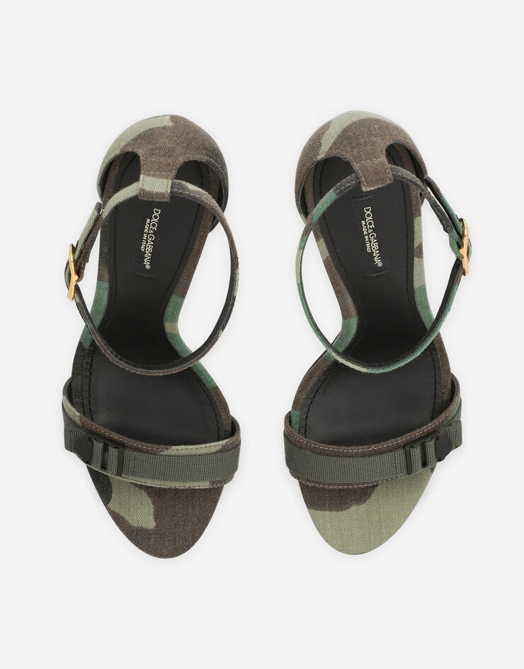 Baroque DG sandals in camouflage patchwork - 4