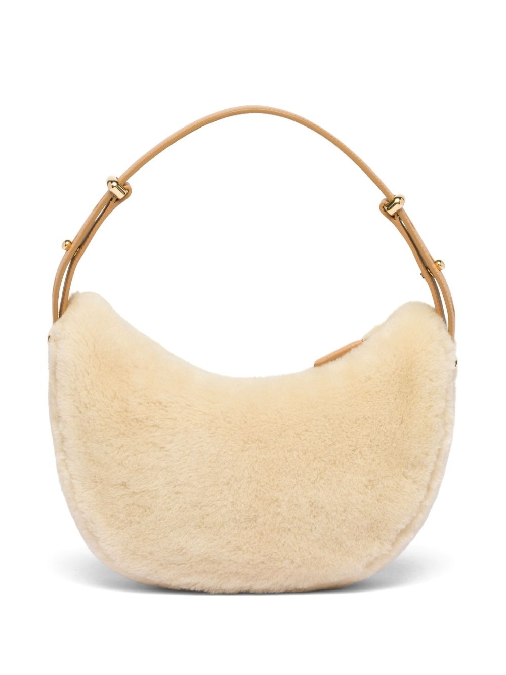 Arqué shearling shoulder bag - 3