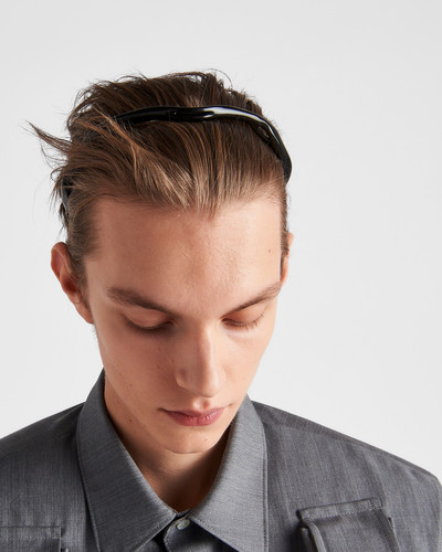 Prada Nylon fiber headband outlook