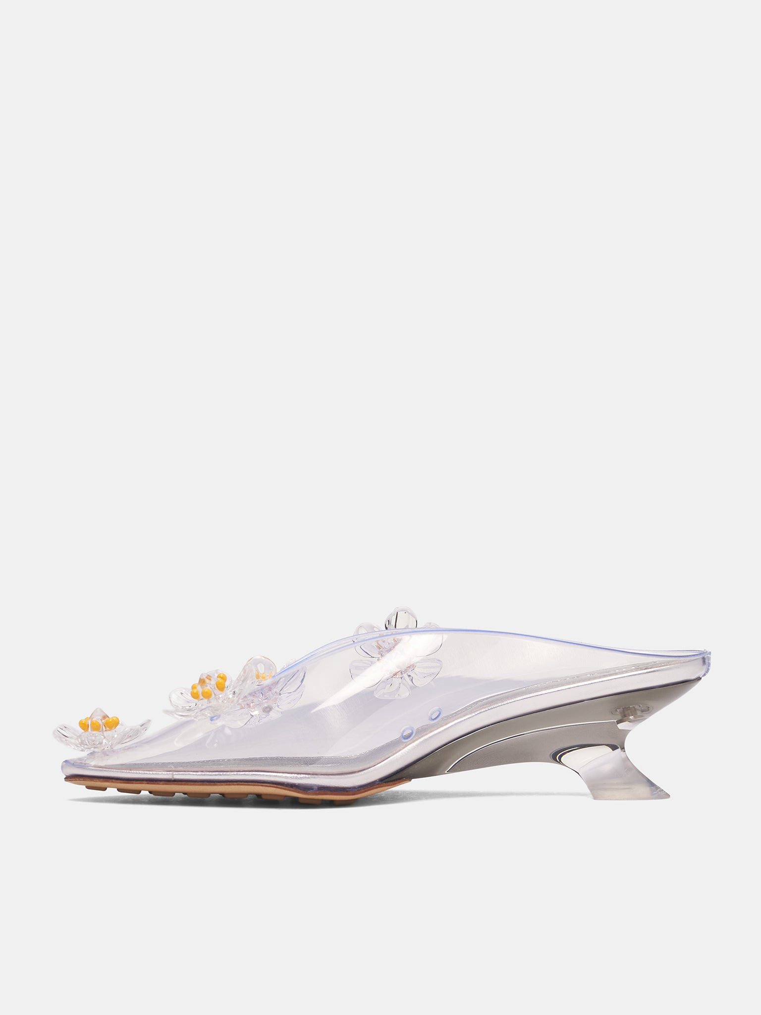 Transparent PVC Helios Heeled Mules - 3