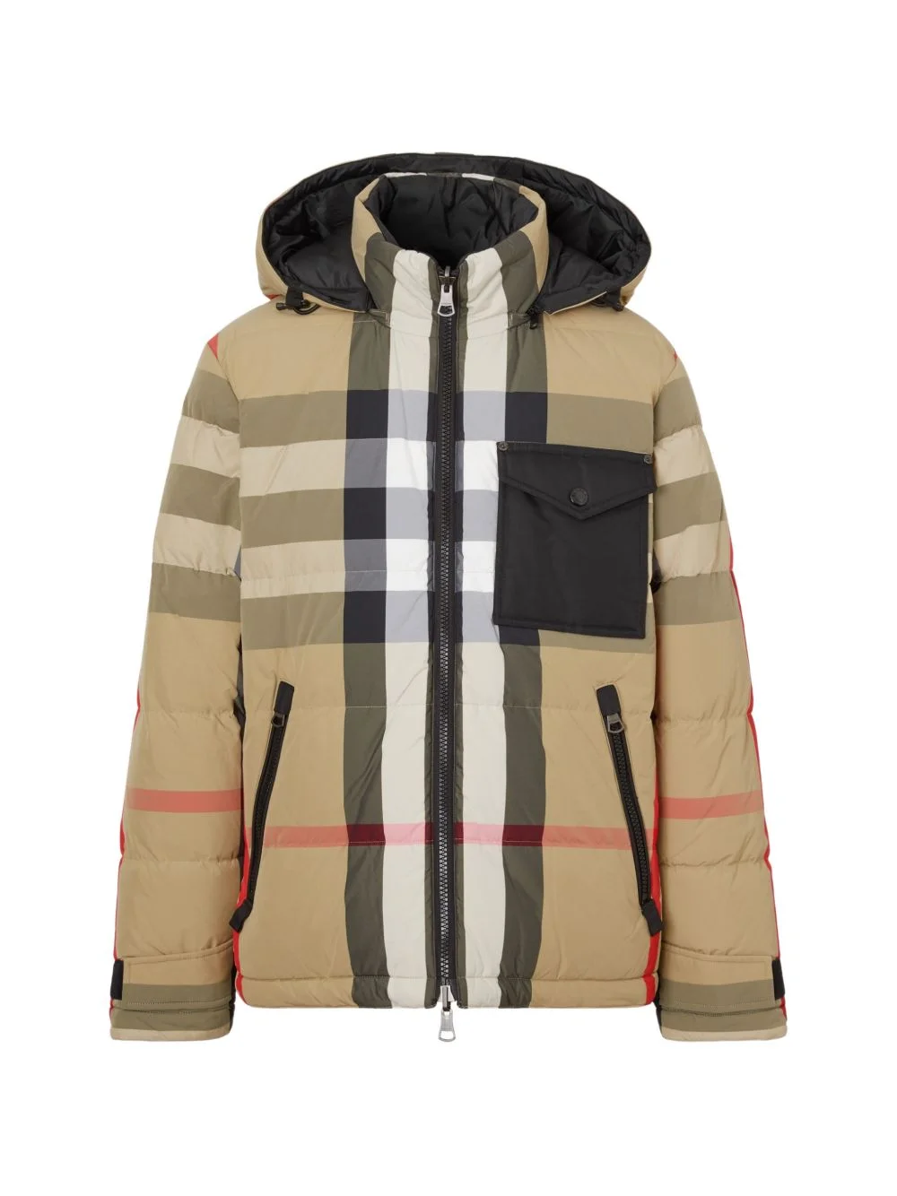 Reversible check puffer jacket - 1