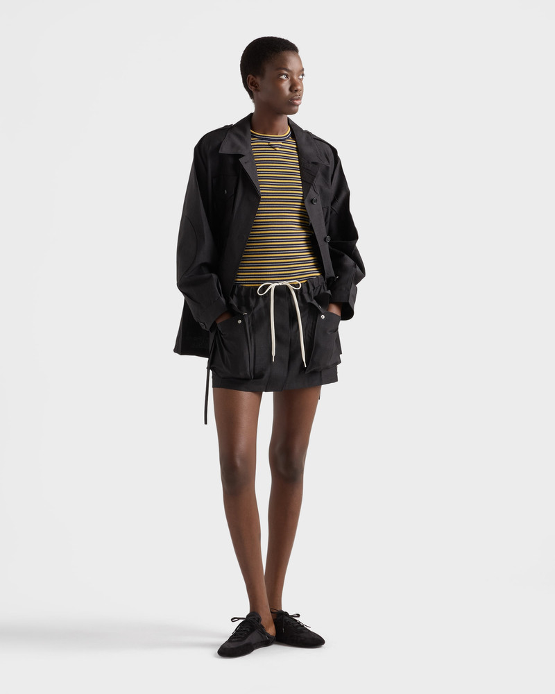 Prada Kid mohair miniskirt outlook
