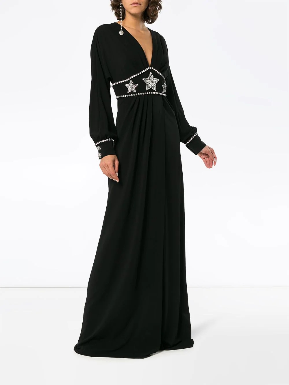 star embellished maxi dress - 3