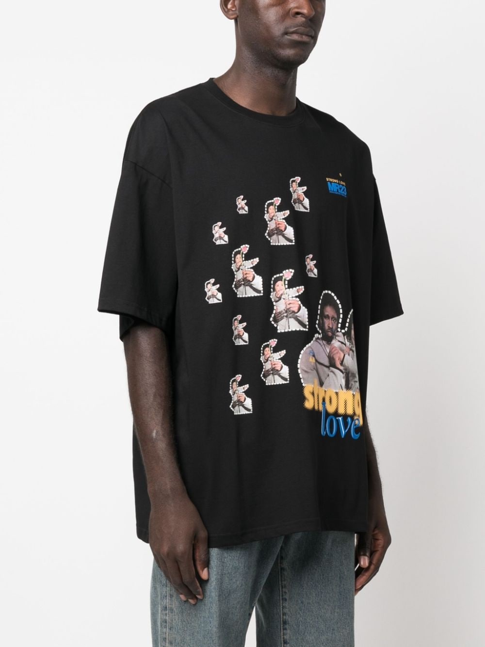 Strong Love-print cotton T-shirt - 3