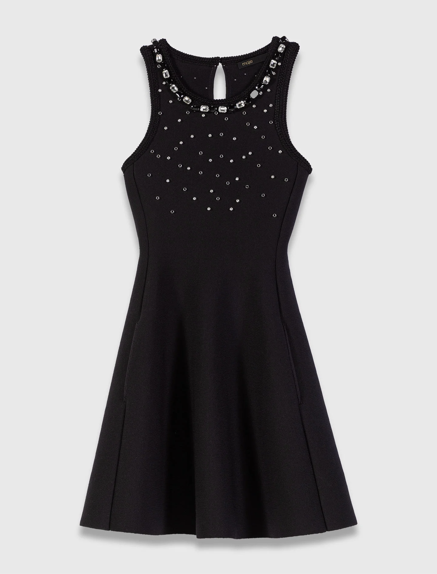 Jewelled skater dress - 1