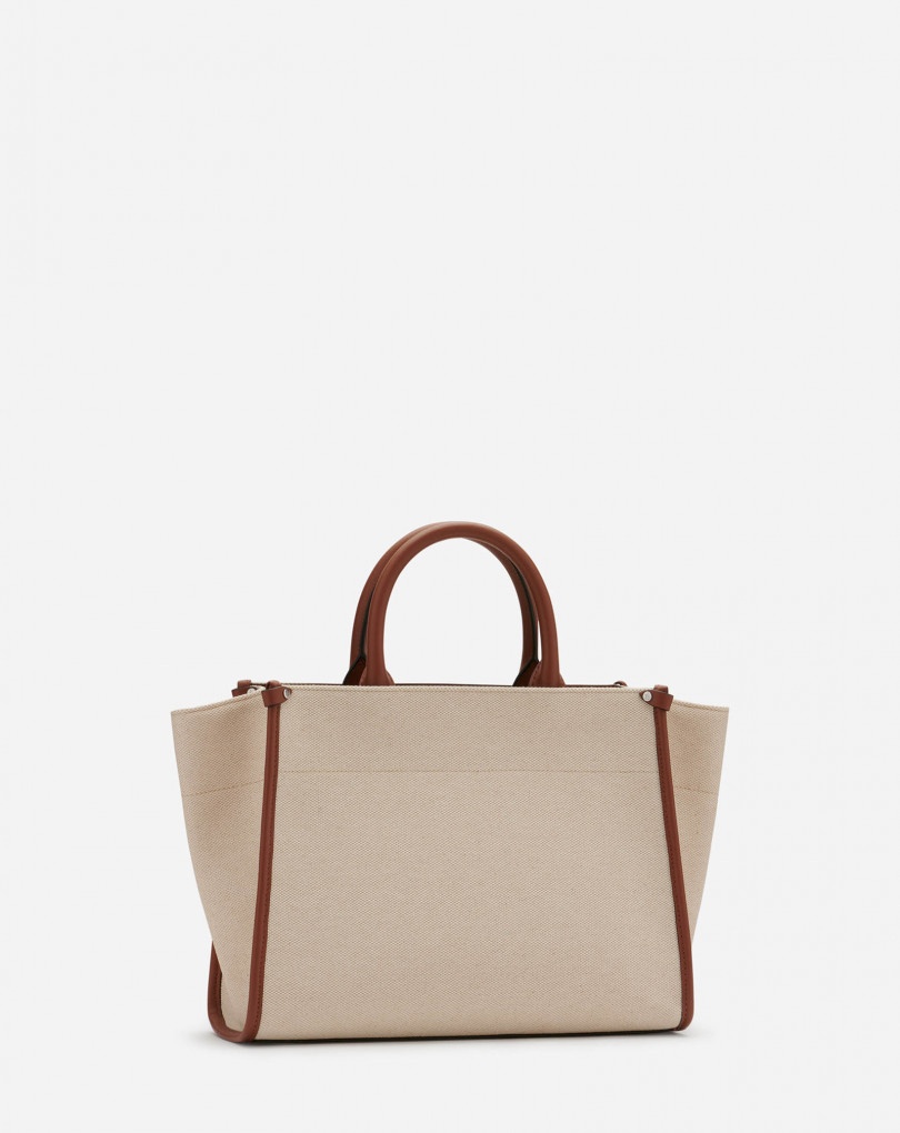 CANVAS IN&OUT BAG SM WITH PLAQUE - 3