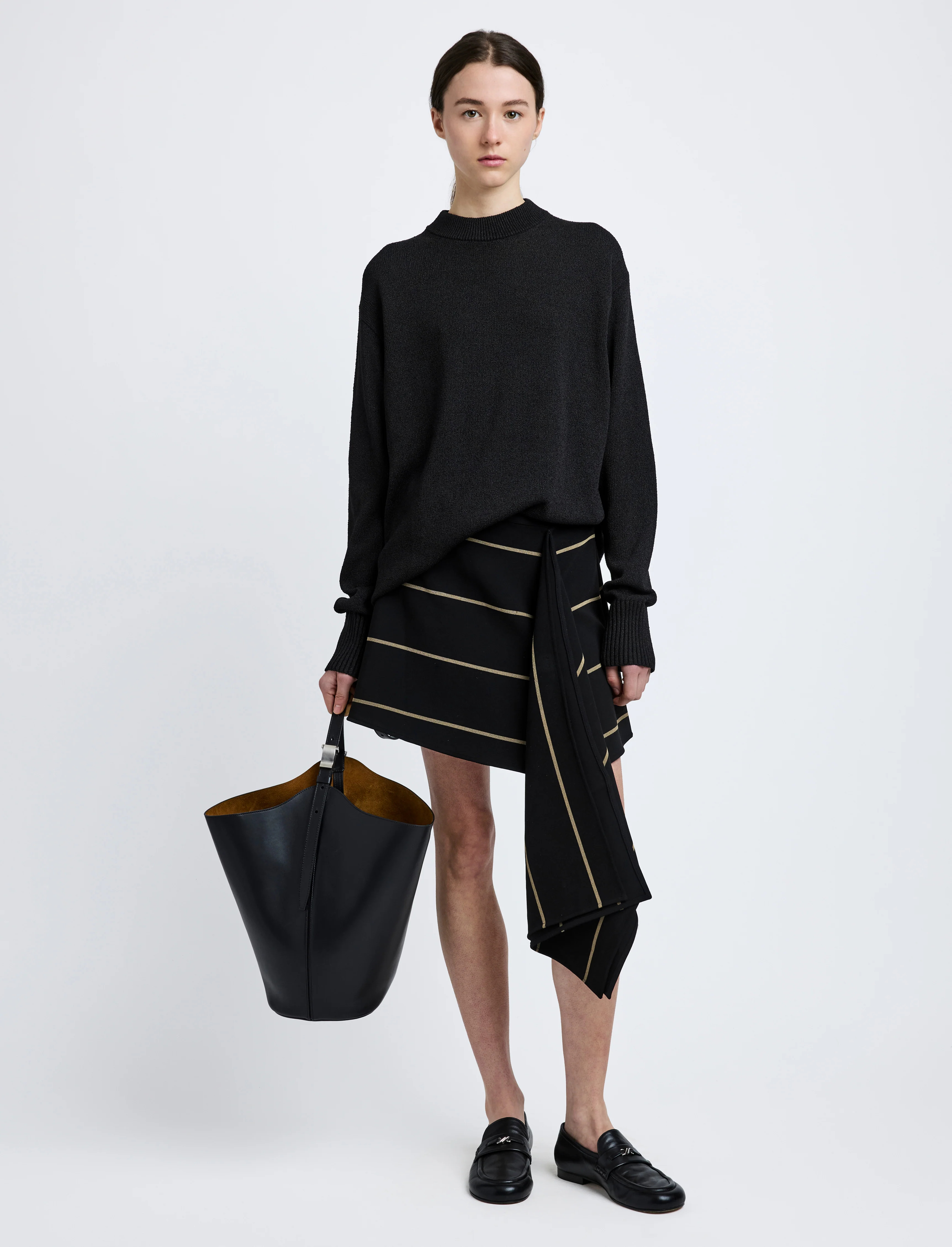 Corri Sweater in Silk Cotton Crepe Knit - 3