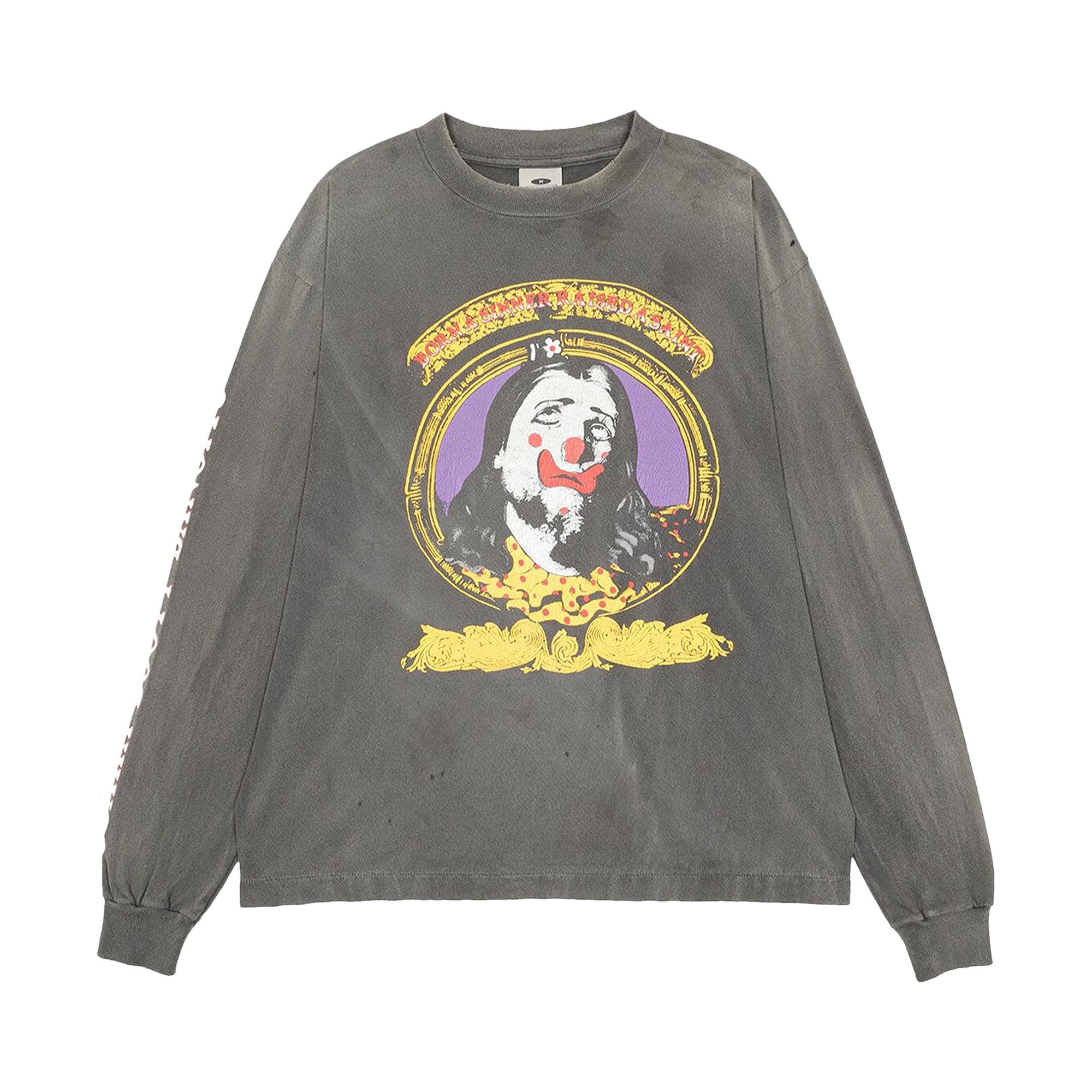 SAINT Mxxxxxx Born Saint Long-Sleeve T-Shirt 'Black' - 1