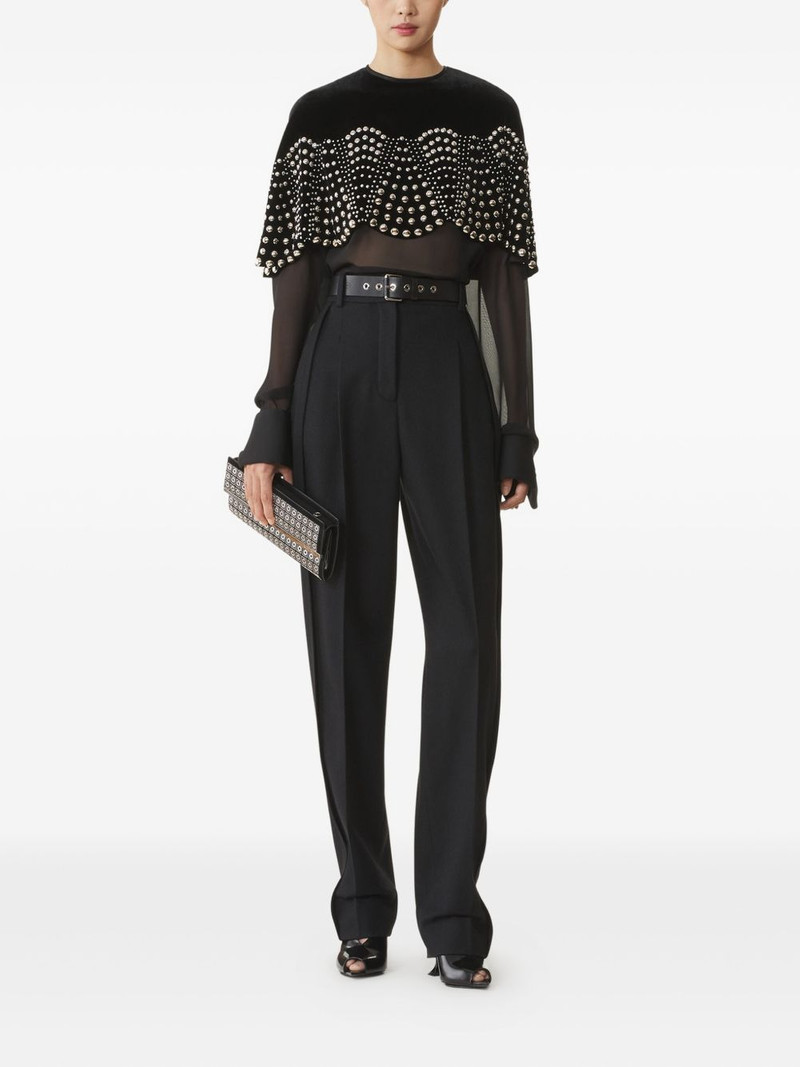 Lanvin beaded velvet top outlook