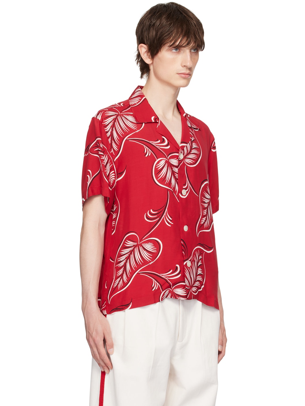 Red Creeping Begonia Shirt - 2