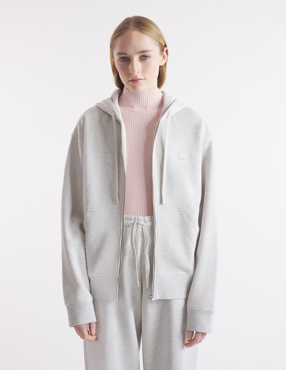 BABY FOX PATCH ZIPPED HOODIE - 3