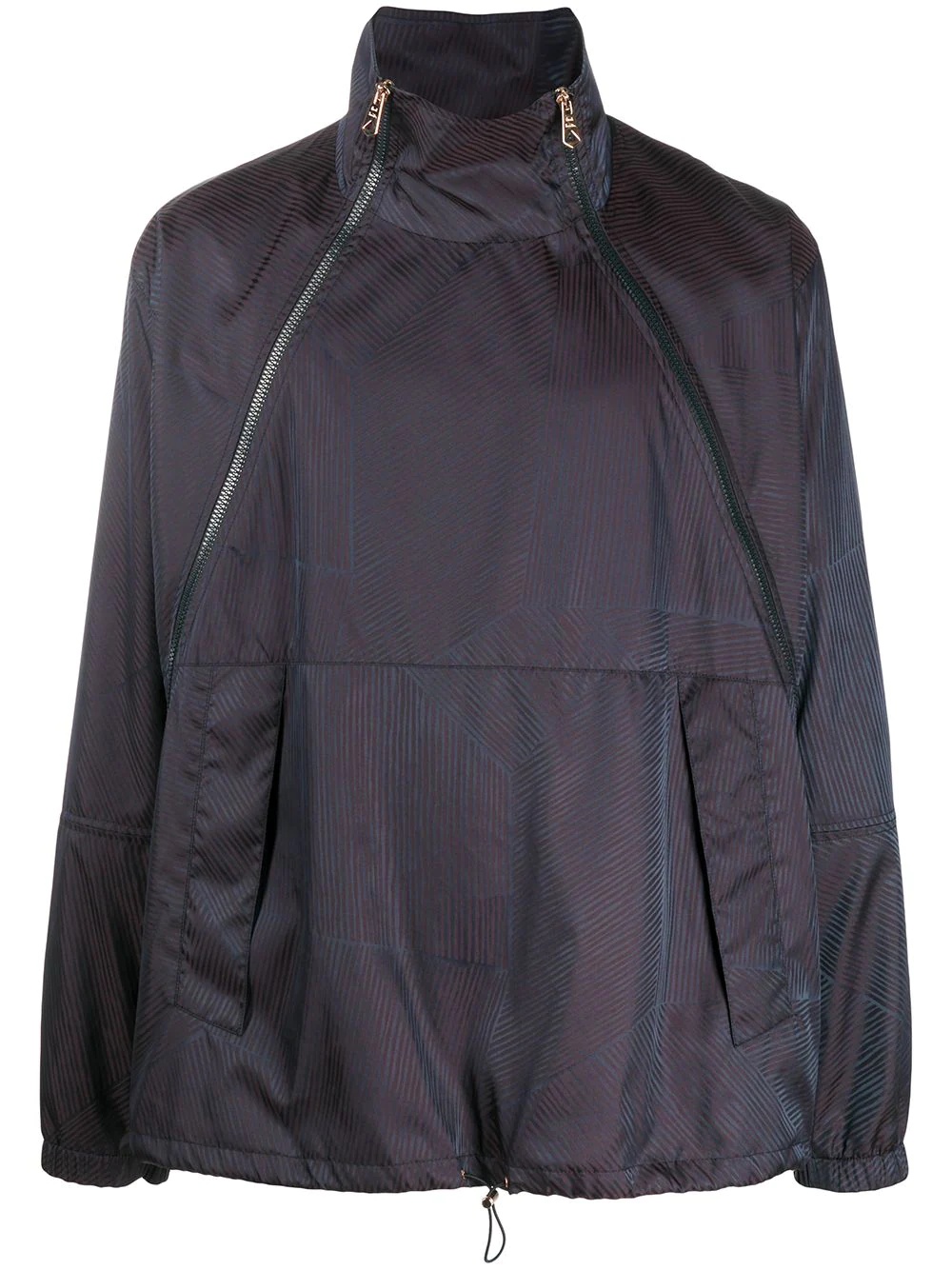 funnel neck windbreaker jacket - 1