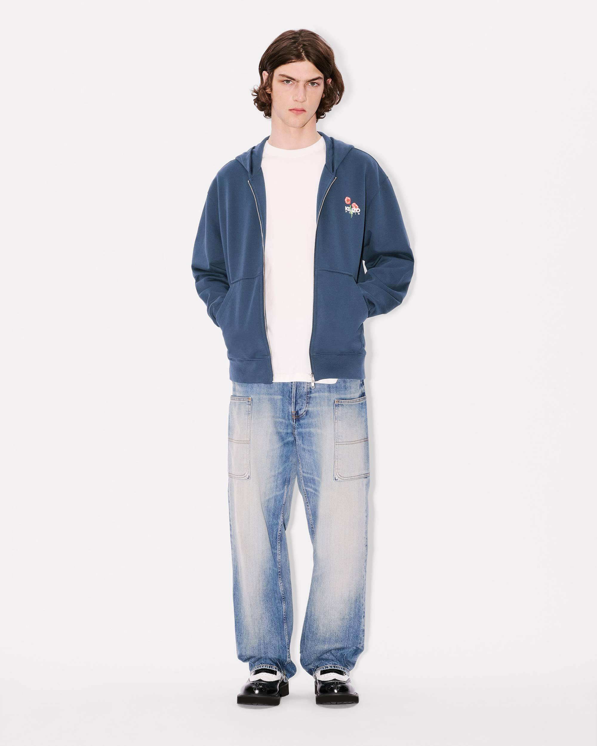 'KENZO Archive Bouquet' full-zip hoodie in cotton - 5
