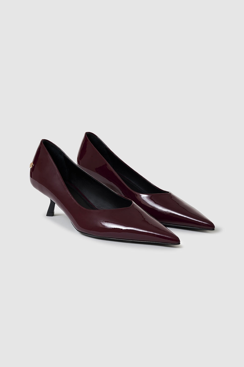 Hilda Pumps - Dark Red Patent - 4