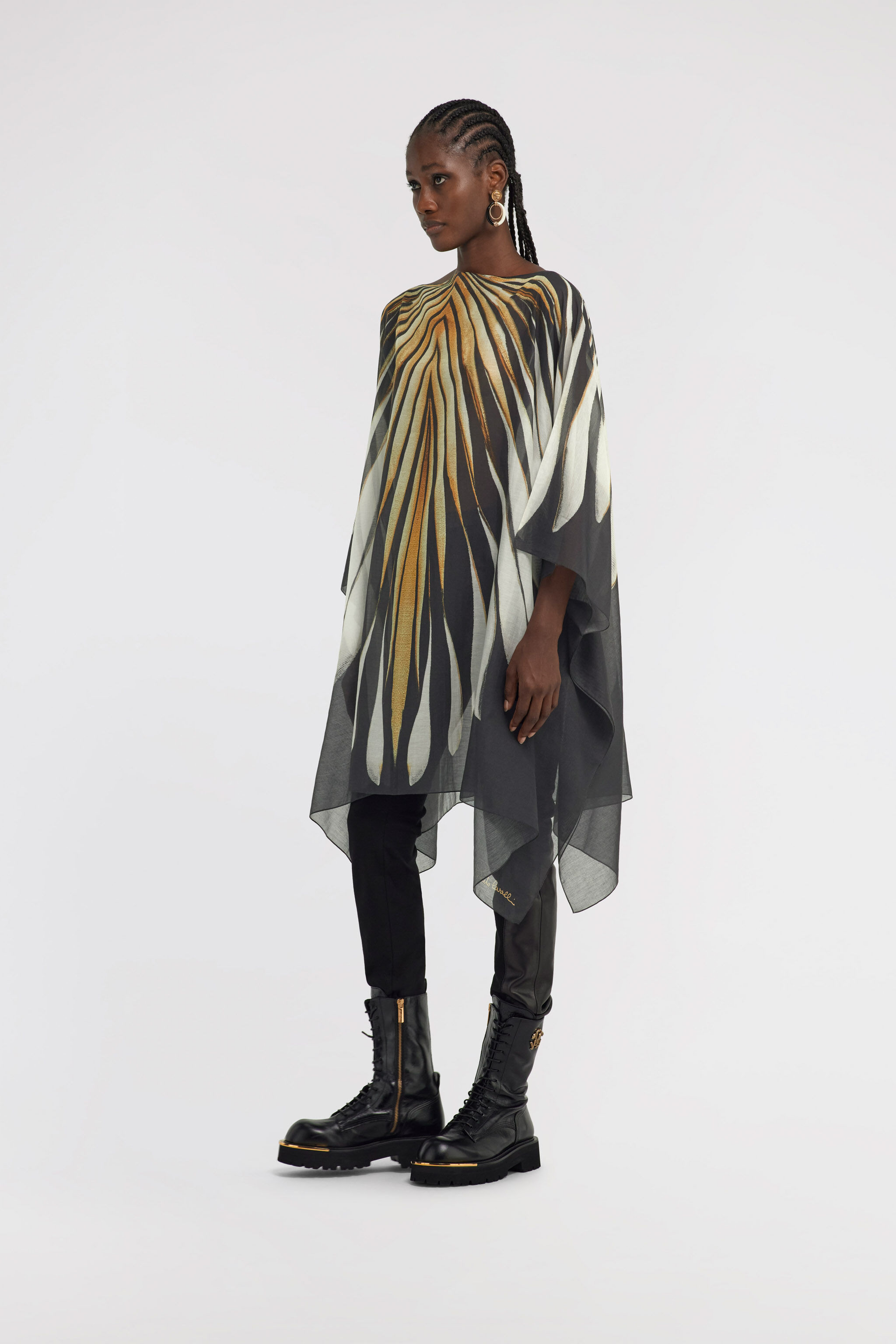 Ray of Gold print Kaftan - 5