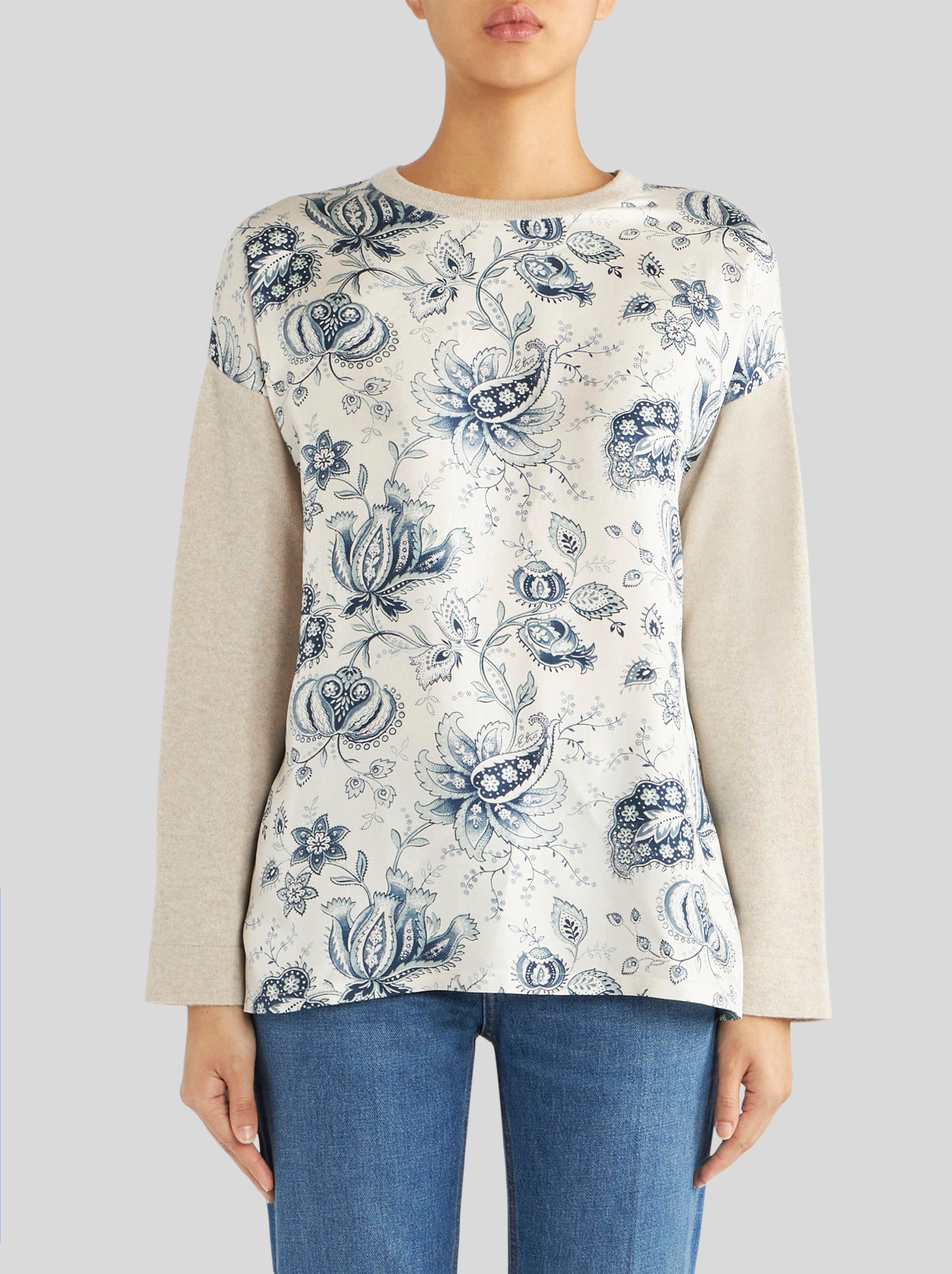 JUMPER WITH SILK INSERTS - 2