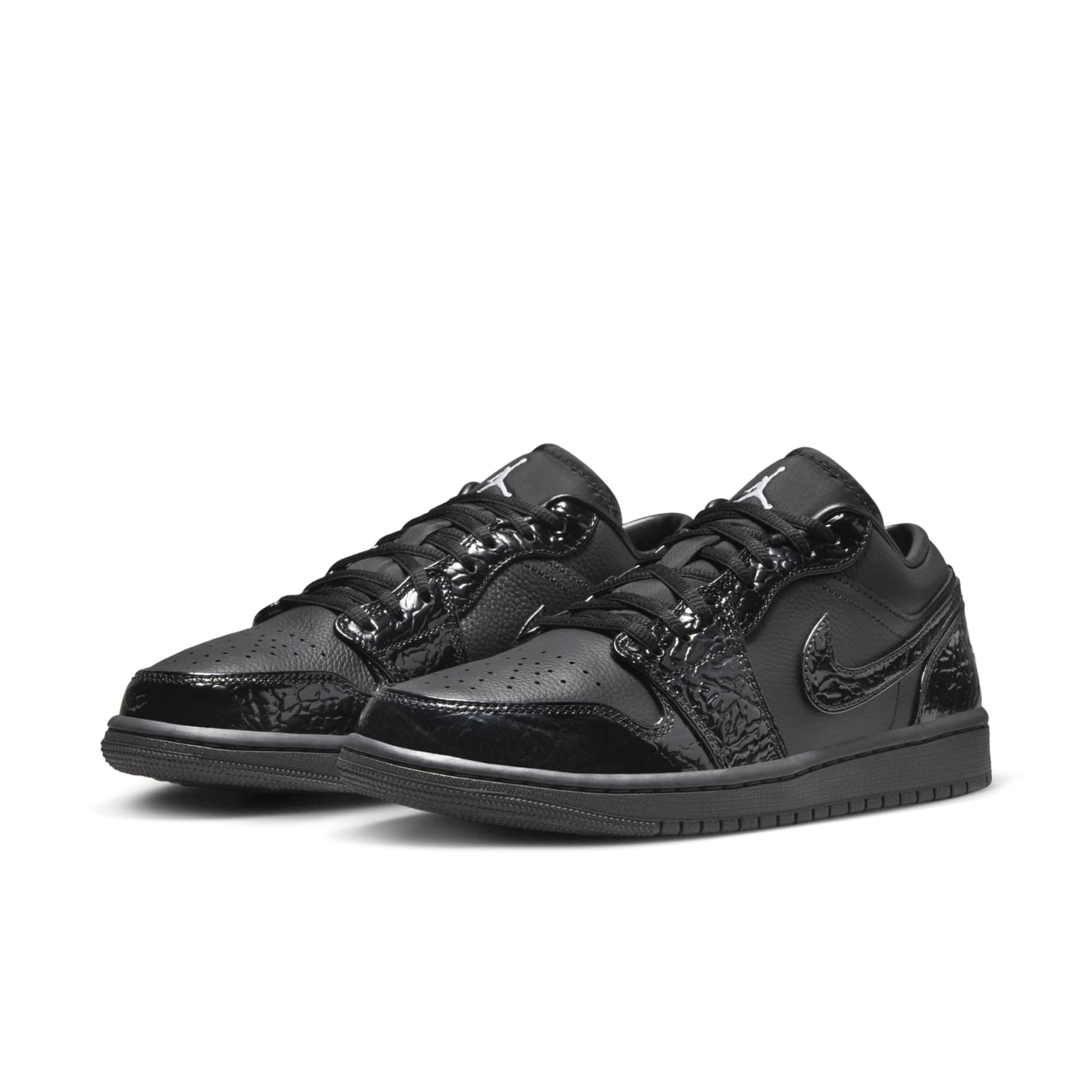 (WMNS) Air Jordan 1 Low SE 'Black Patent' HJ7743-010 - 3