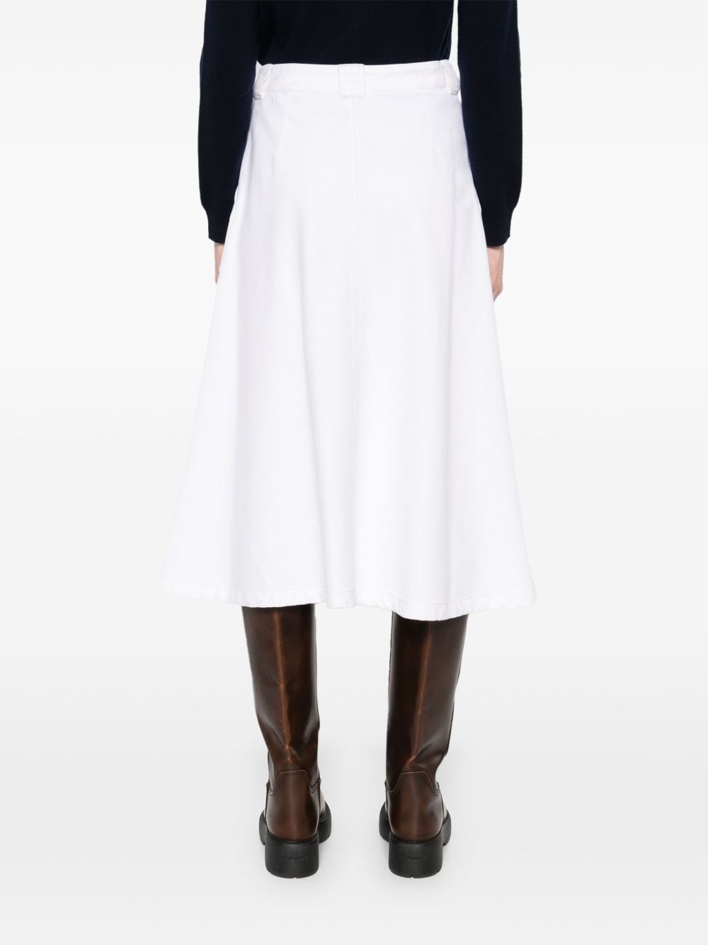 Laurie organic-cotton midi skirt - 4