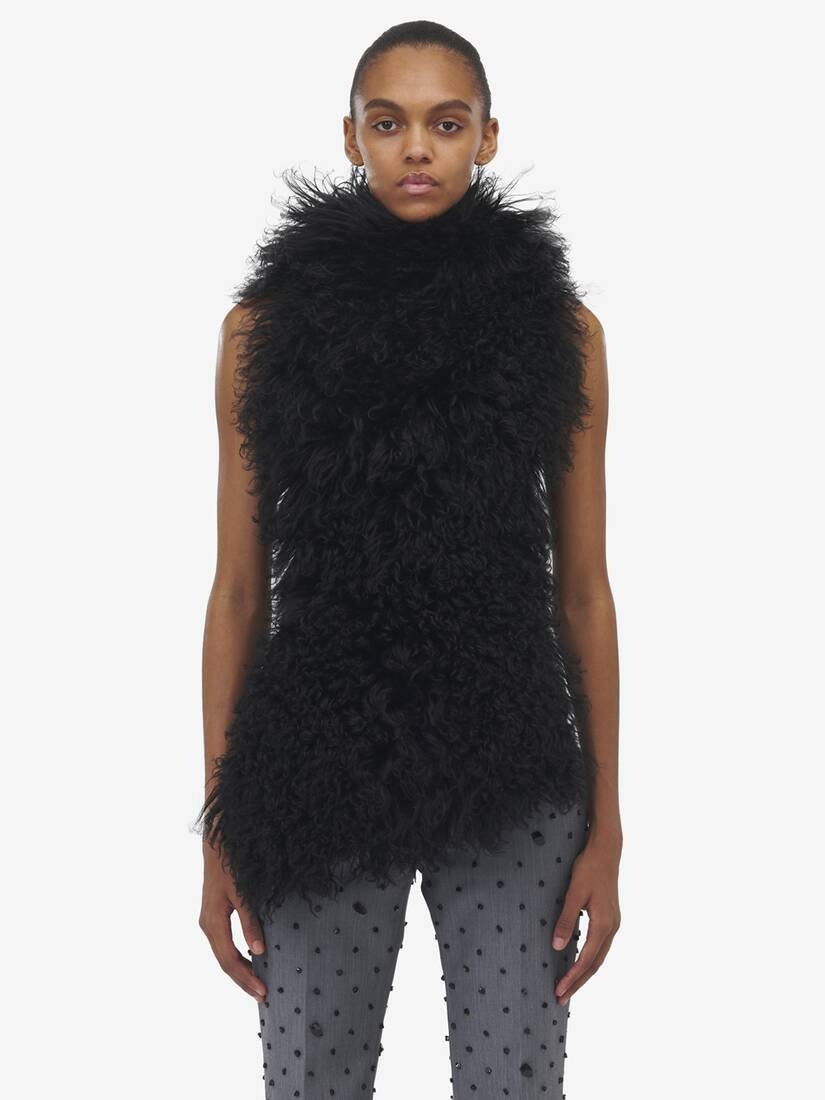 Shearling Sleeveless Top - 2
