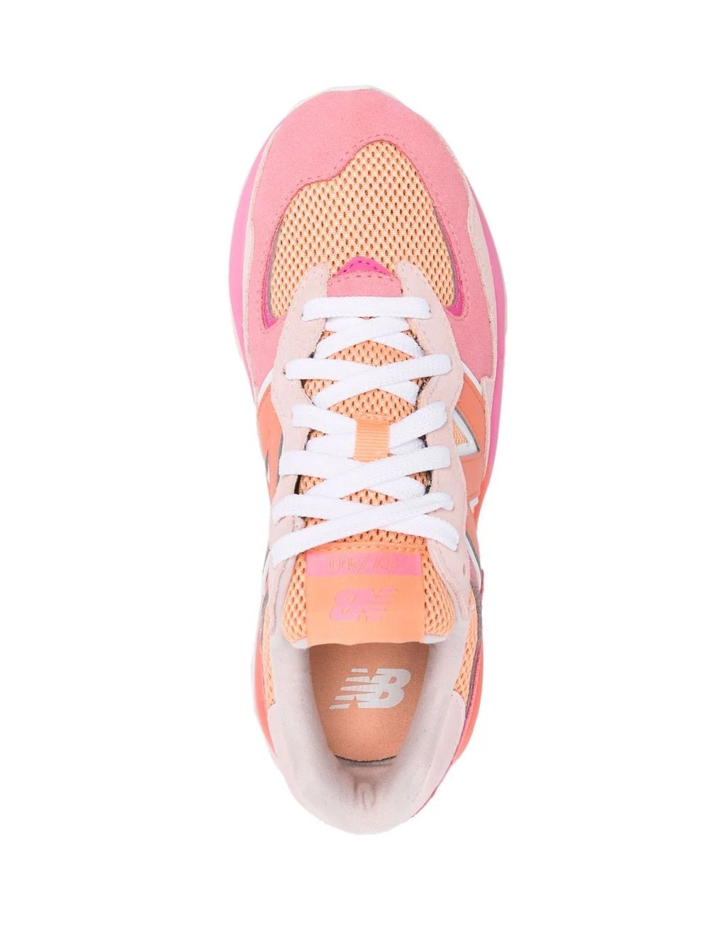 panelled low-top sneakers - 4