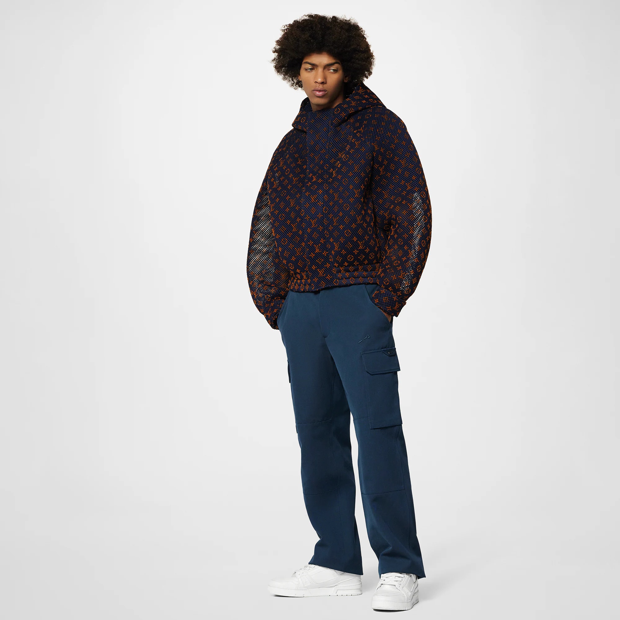 Gradient Monogram Mesh Blouson - 4