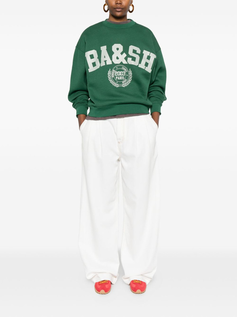 ba&sh Fenja logo graphic sweater outlook