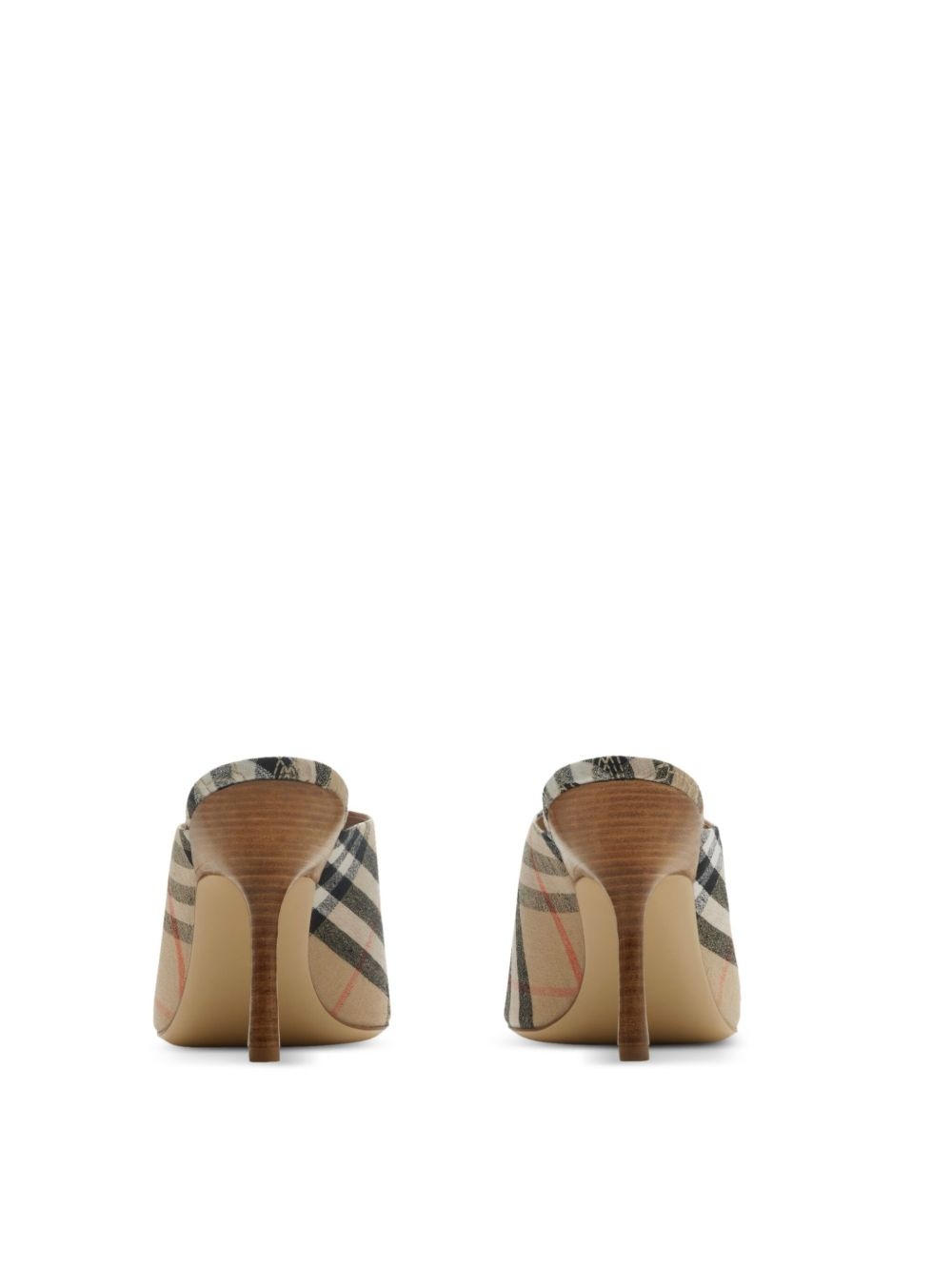 90mm Check Mews mules - 3