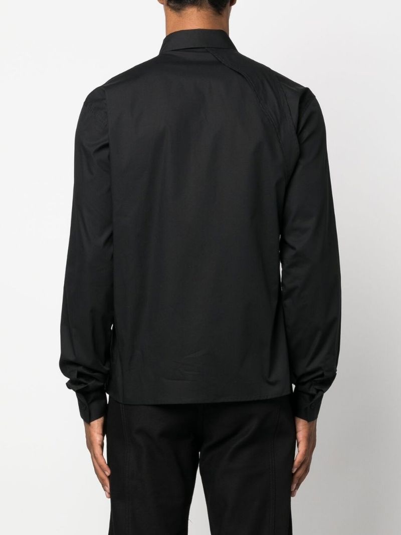 buckle-detail button-up shirt - 4