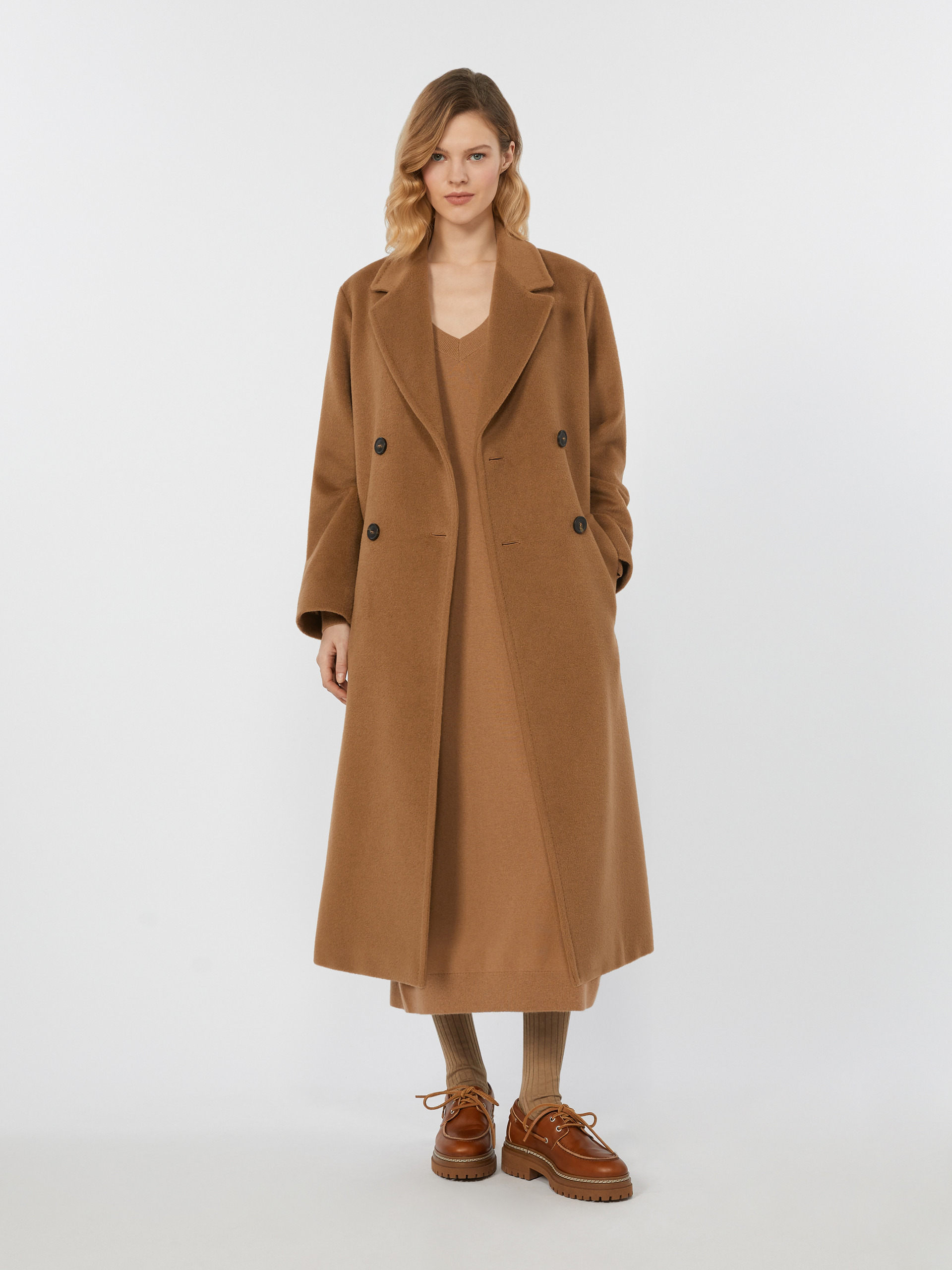 ZUFOLO Double-breasted coat in wool and alpaca - 2