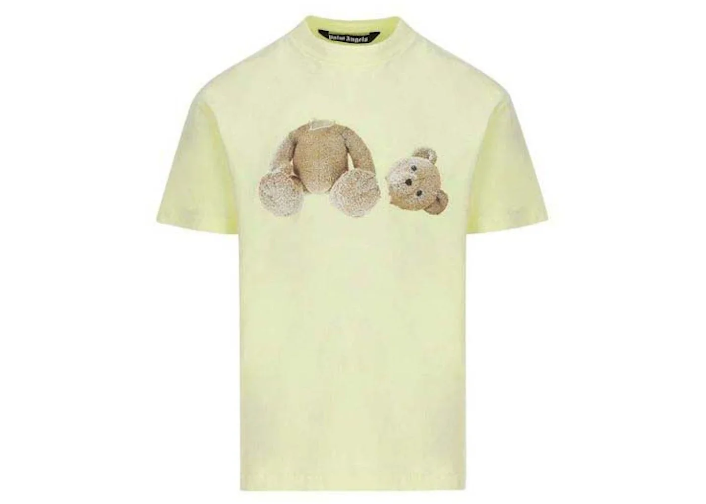 Palm Angels Teddy Bear T-shirt Fluorescent Yellow - 1