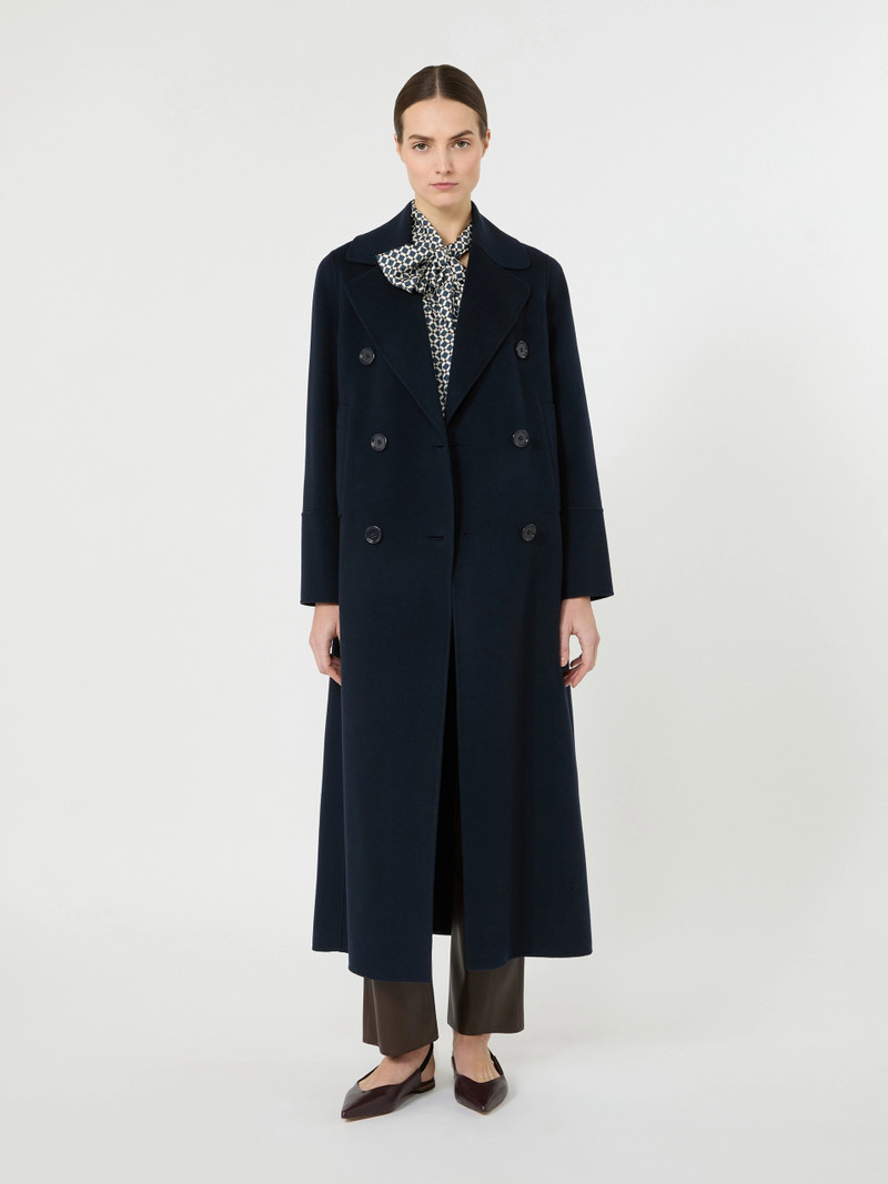 'S Max Mara CUSTODI Long wool coat with half-belt detail - MIDNIGHTBLUE outlook