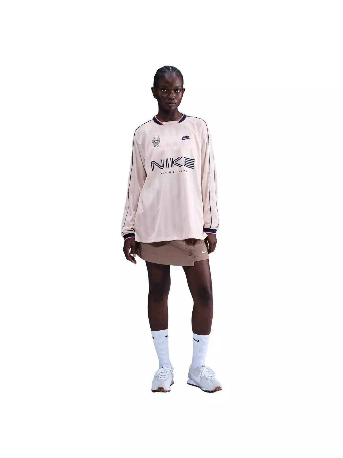 Women's Sportswear Long-Sleeve Jersey Top -Lt Pink - 4