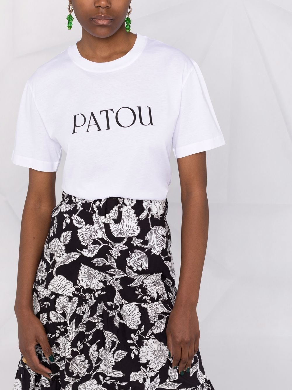 logo print T-shirt - 5