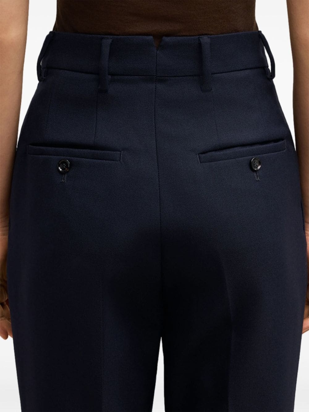 high-waisted cigarette trousers - 6