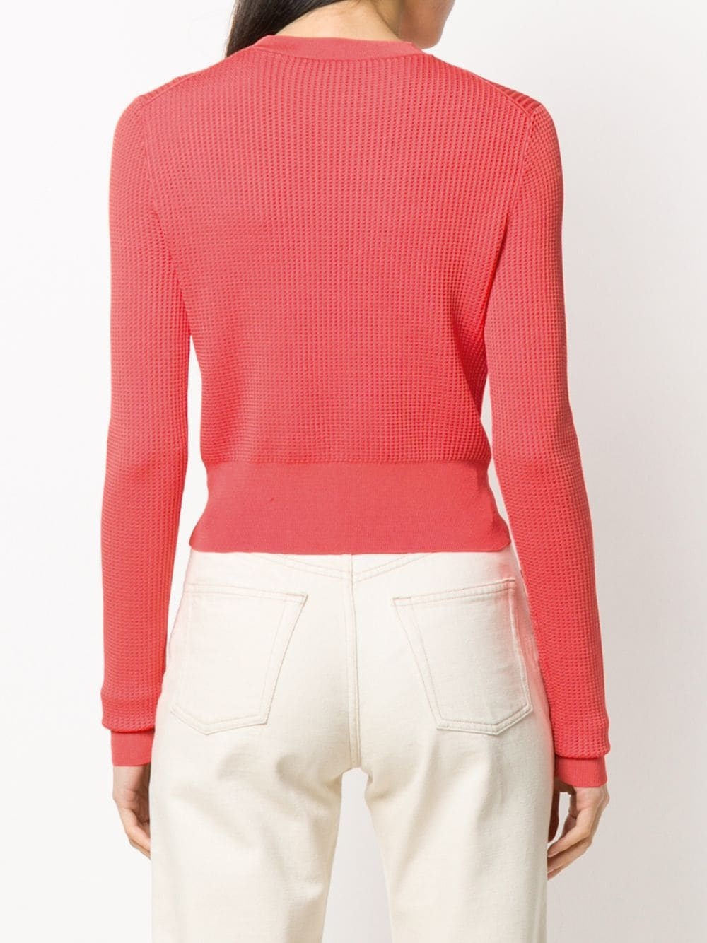 cropped long sleeve jumper - 4