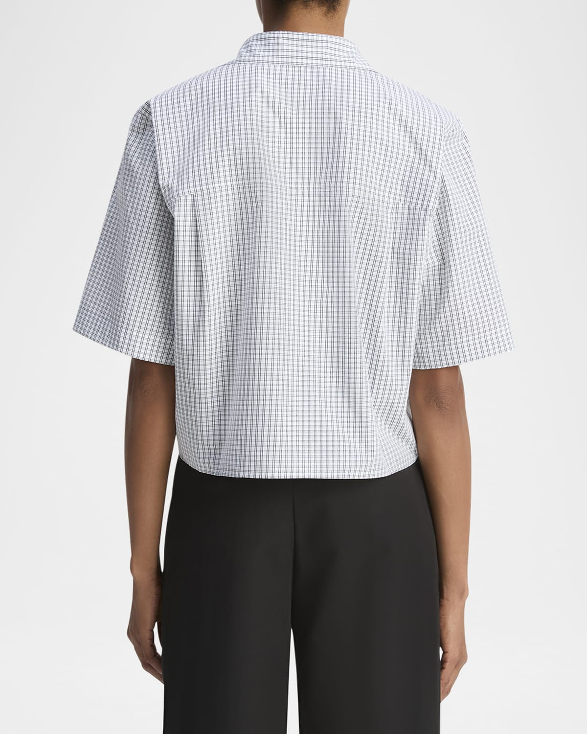 Cropped Check Shirt - 2