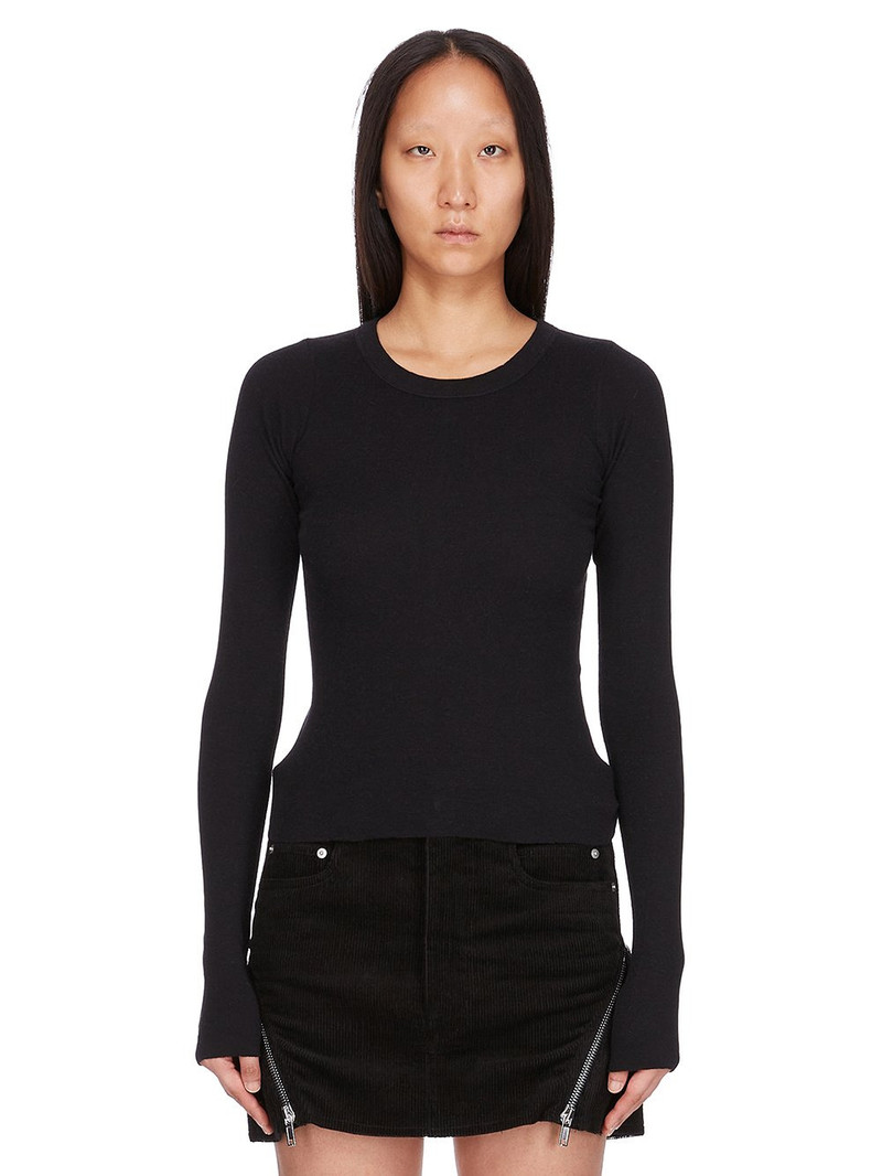 long-sleeve round-neck top 1