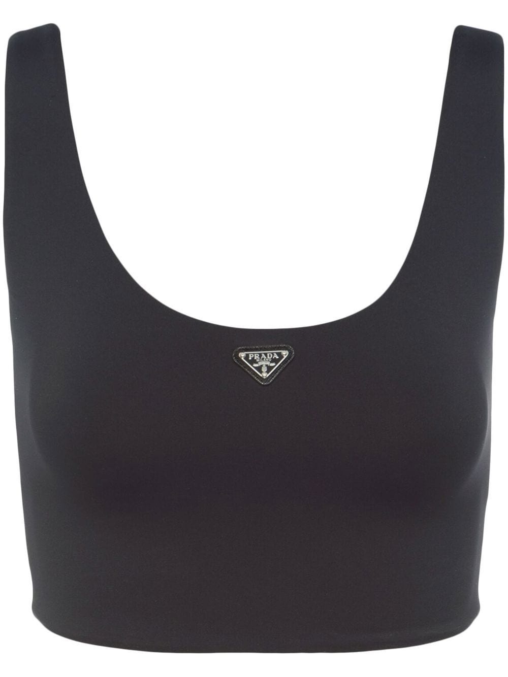 stretch-jersey crop top - 1