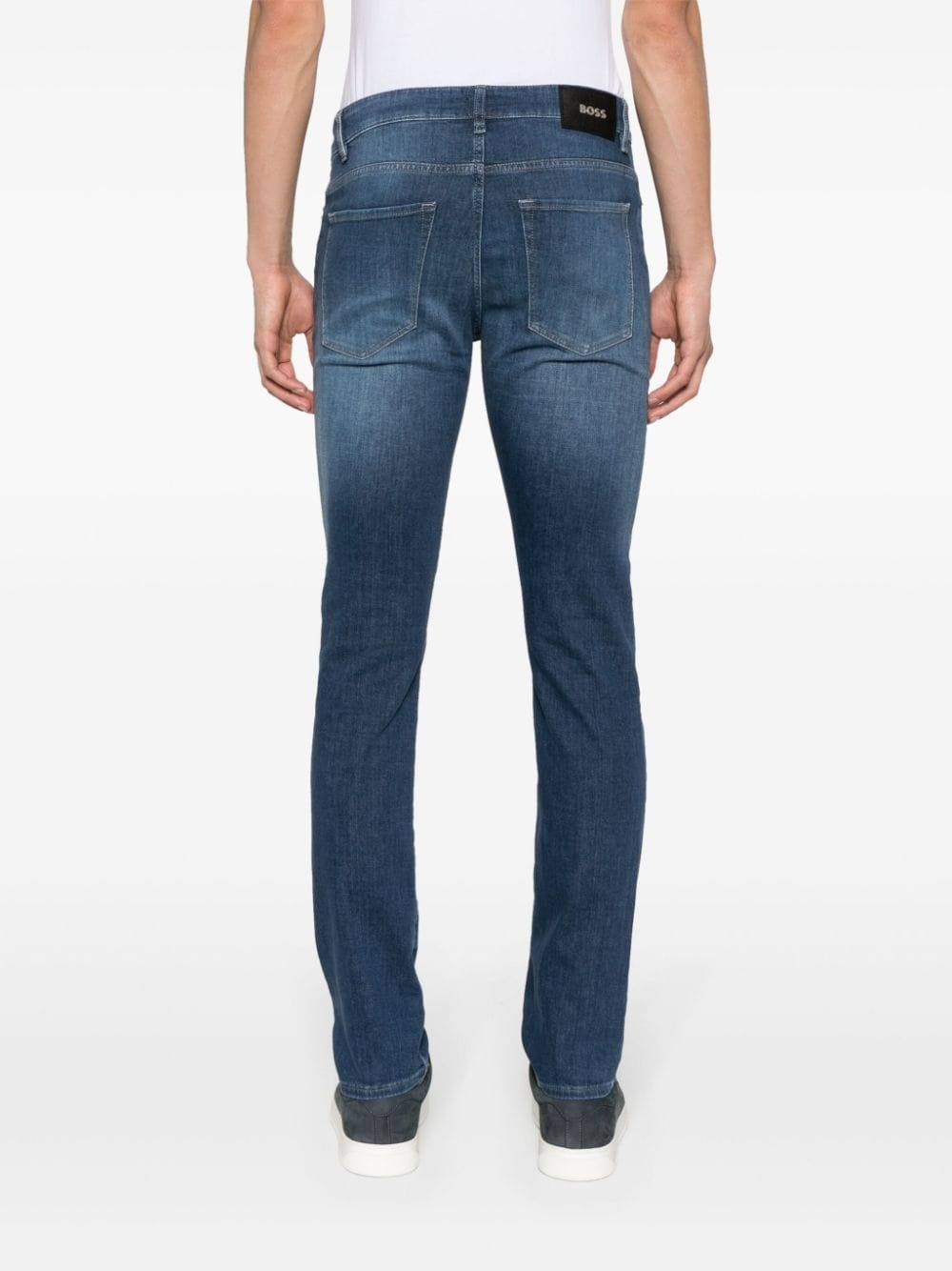 mid-rise straight-leg jeans - 4