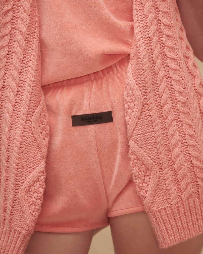ESSENTIALS Womens Velour Short outlook