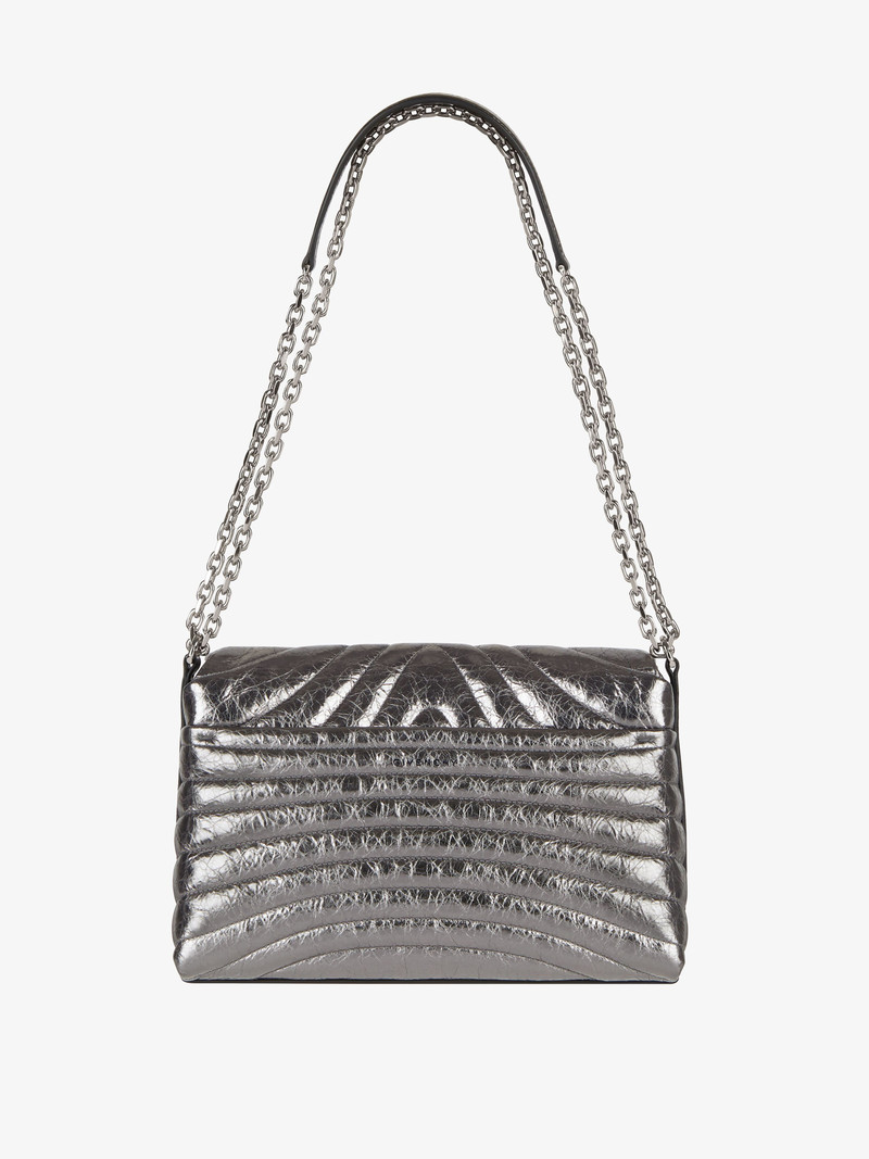 MEDIUM 4G SOFT BAG IN QUILTED LAMINATED LEATHER 6